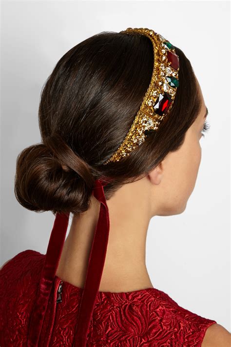 dolce gabbana hair accessories|dolce and gabbana hair bands.